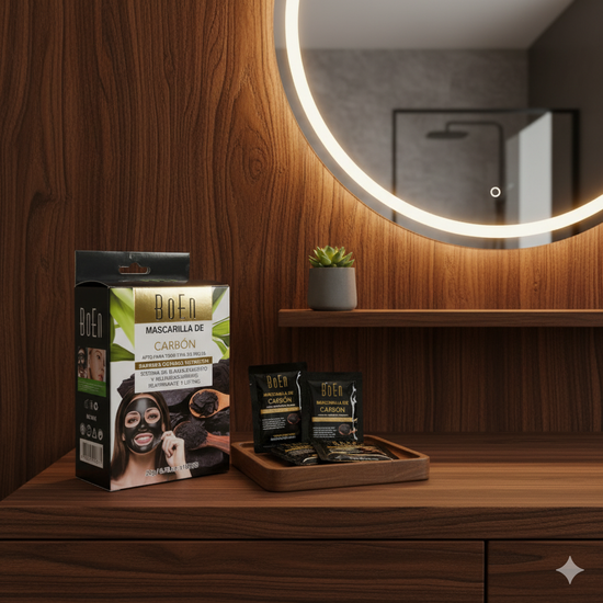 Mascarilla Facial de Carbón para Todo Tipo de Piel – 20 g x 10 pzs