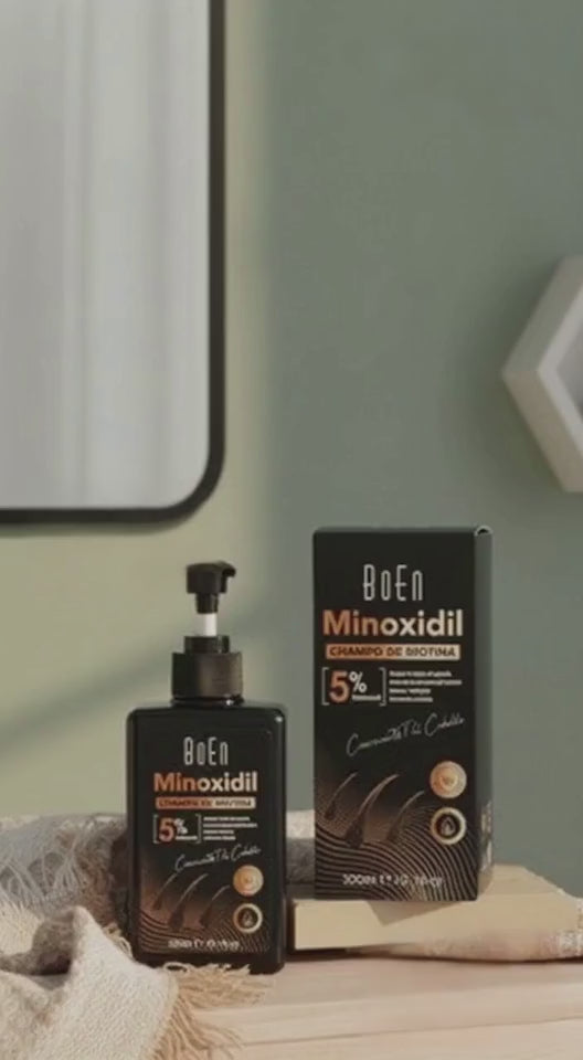 Champú con Minoxidil 5% y Biotina – 300 ml